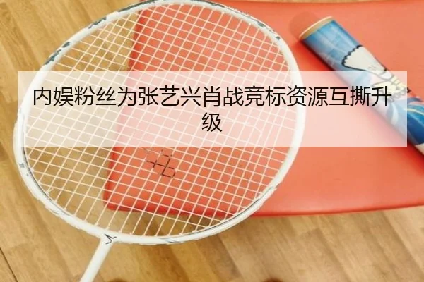 内娱粉丝为张艺兴肖战竞标资源互撕升级